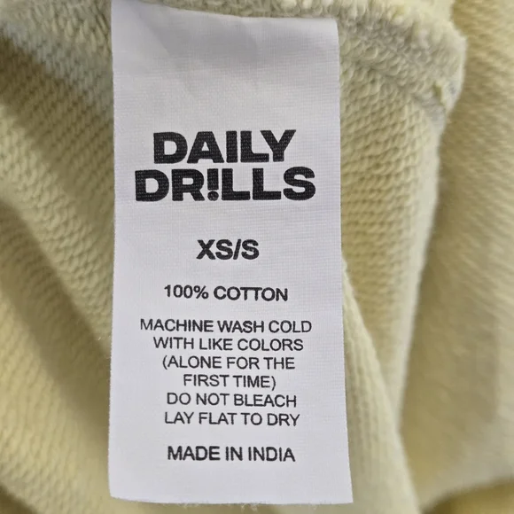 Daily Drills Monochrome Patch Lemonade Sweatpants Joggers XS/S - Picture 14 of 16